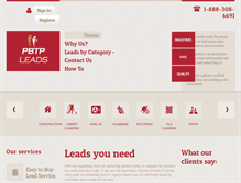 Tablet Screenshot of pbtpleads.com